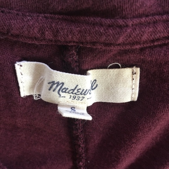 Madewell Maroon Embroidered Tank - Picture 2 of 3